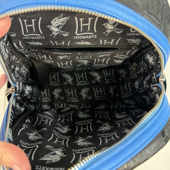 Loungefly Harry Potter Ravenclaw House Plaid‎ Mini Backpack Bag Vegan Leather